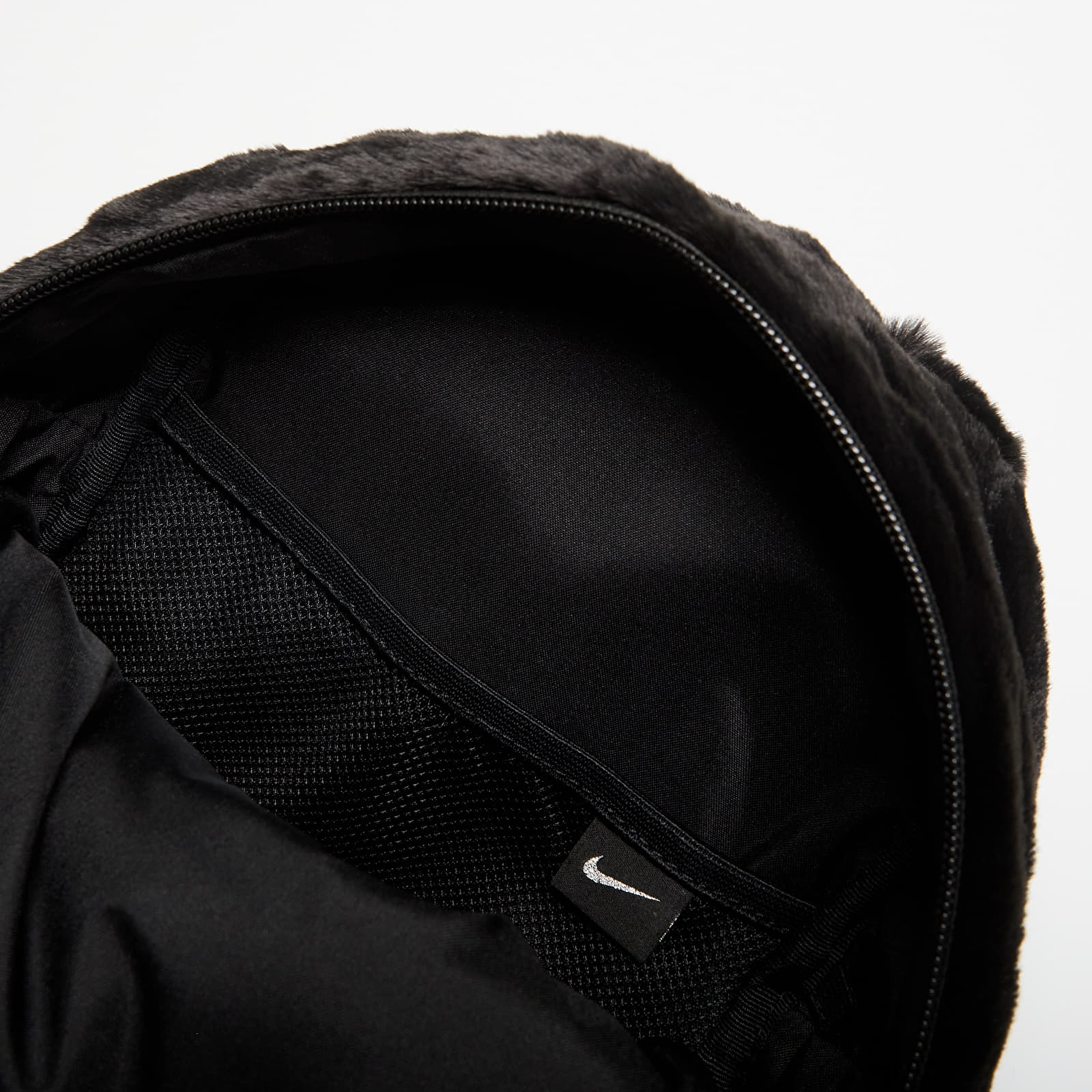 Men's backpacks Nike Sportswear Futura Faux Fur Mini Backpack (6L) Black/ Black/ Black