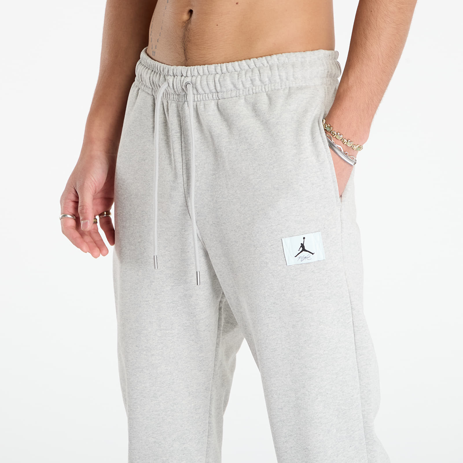 Bukser til mænd Jordan Flight Fleece Men's Pants Grey Heather/ Black