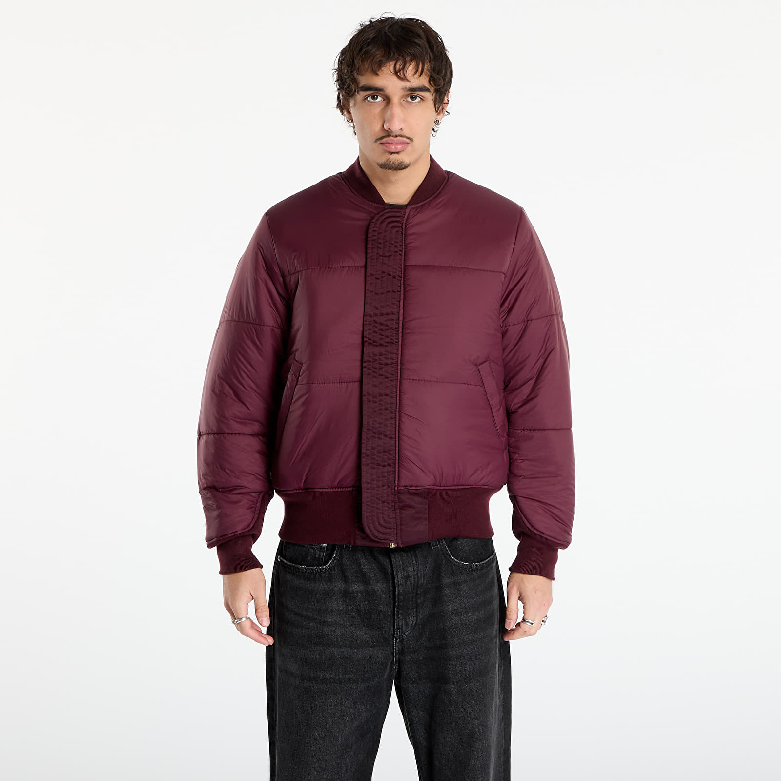 Jakas Alpha Industries MA-1 Base Flight Jacket Dark Cherry