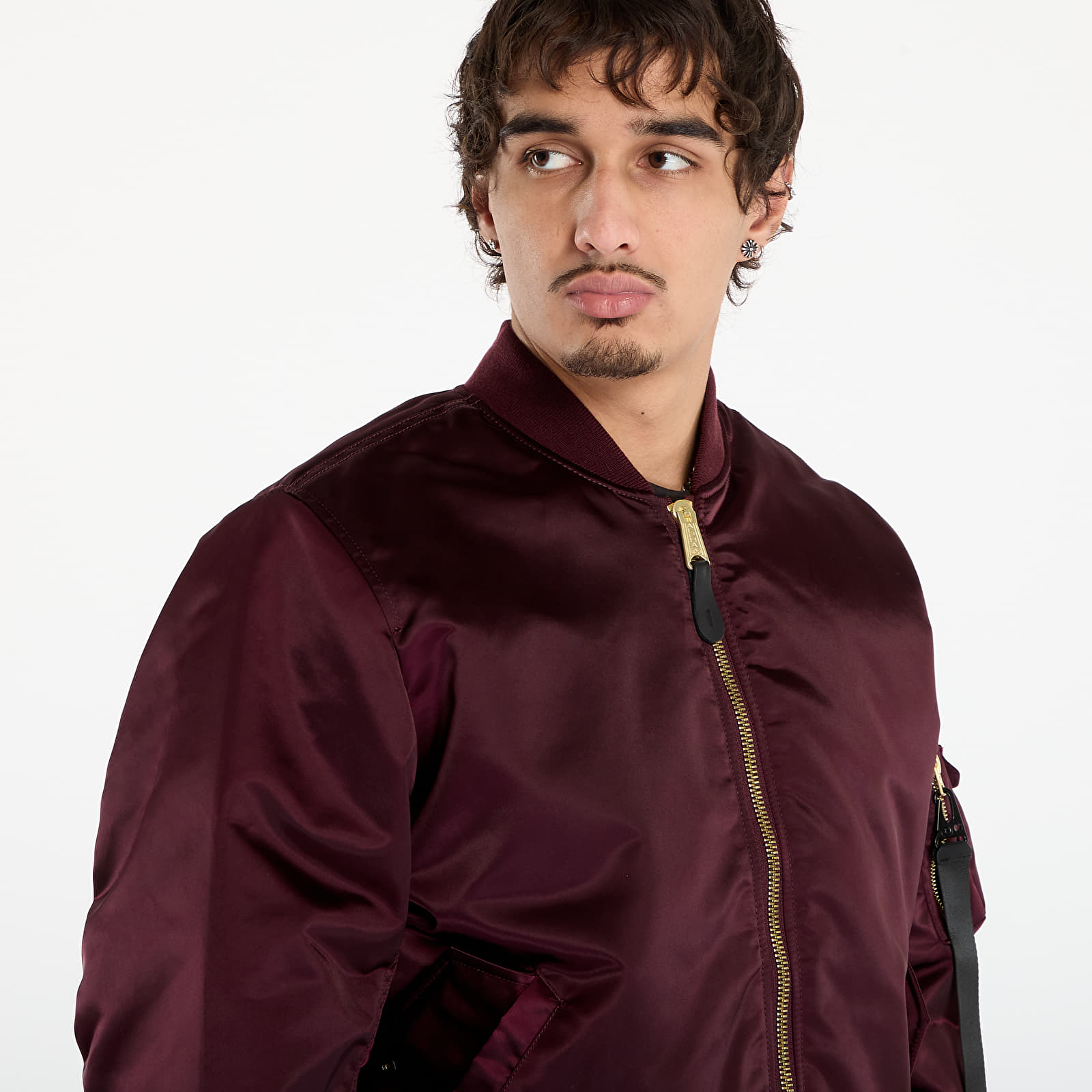 Jakas Alpha Industries MA-1 Base Flight Jacket Dark Cherry