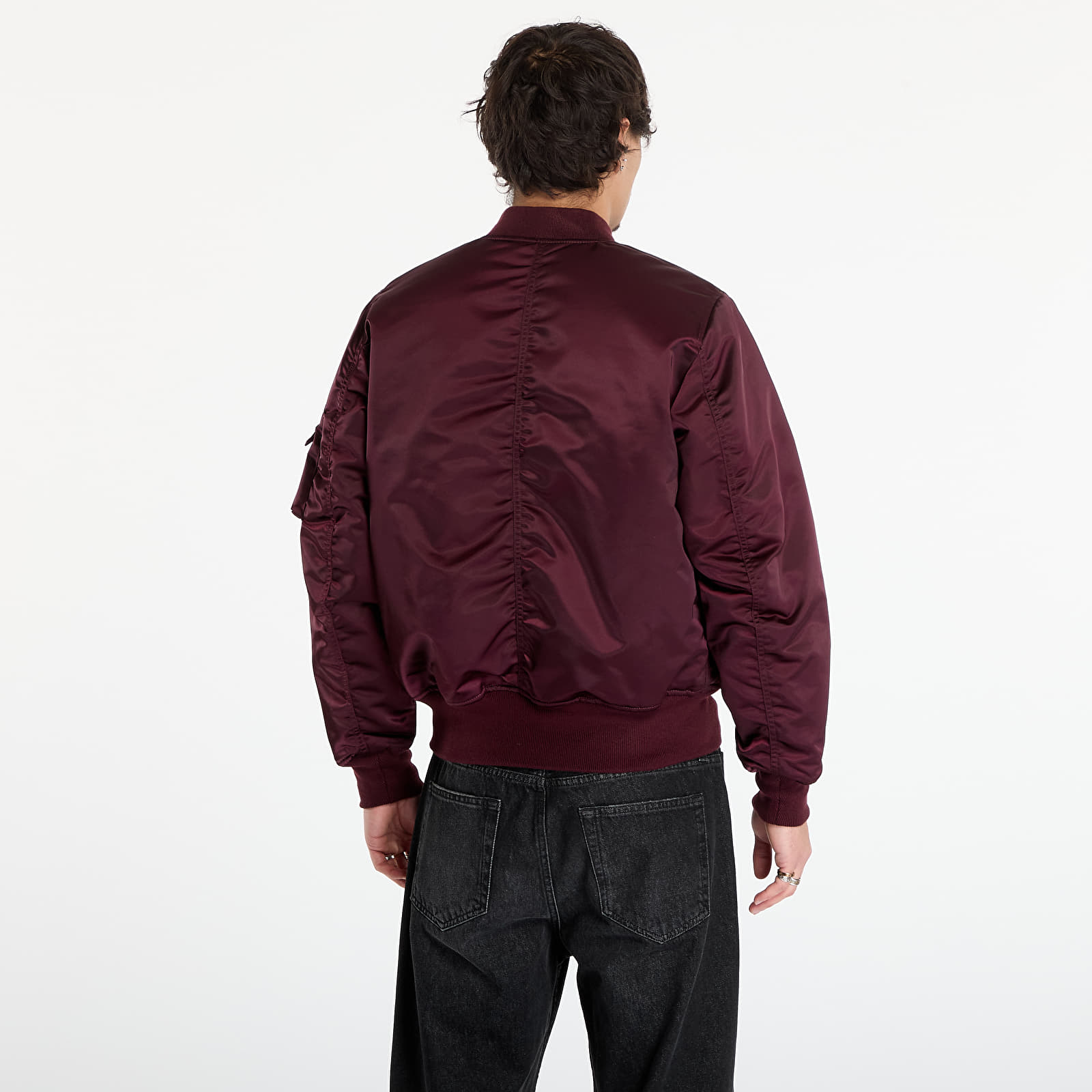 Jakas Alpha Industries MA-1 Base Flight Jacket Dark Cherry