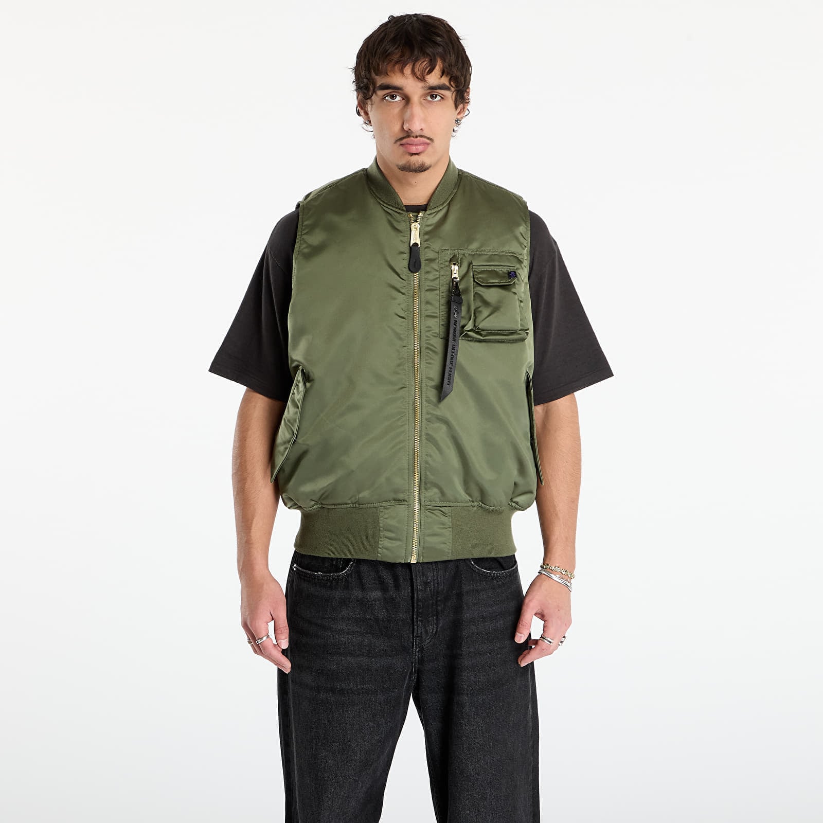 Vestă Alpha Industries MA-1 Base Vest Sage/ Green M