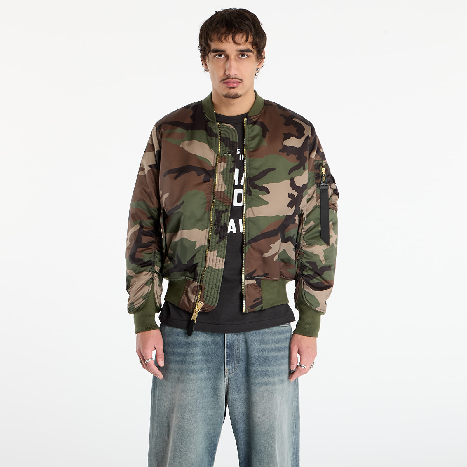 Jacheta Alpha Industries MA-1 Base Flight Jacket Camo Wdl Camo 65 XXL