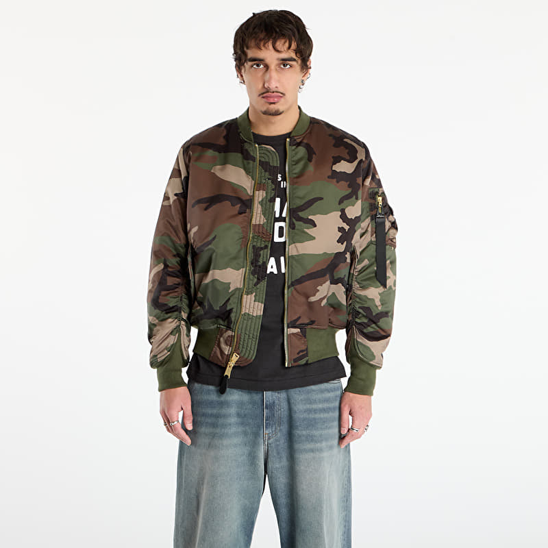 Bunda Alpha Industries MA-1 Base Flight Jacket Camo Wdl Camo 65