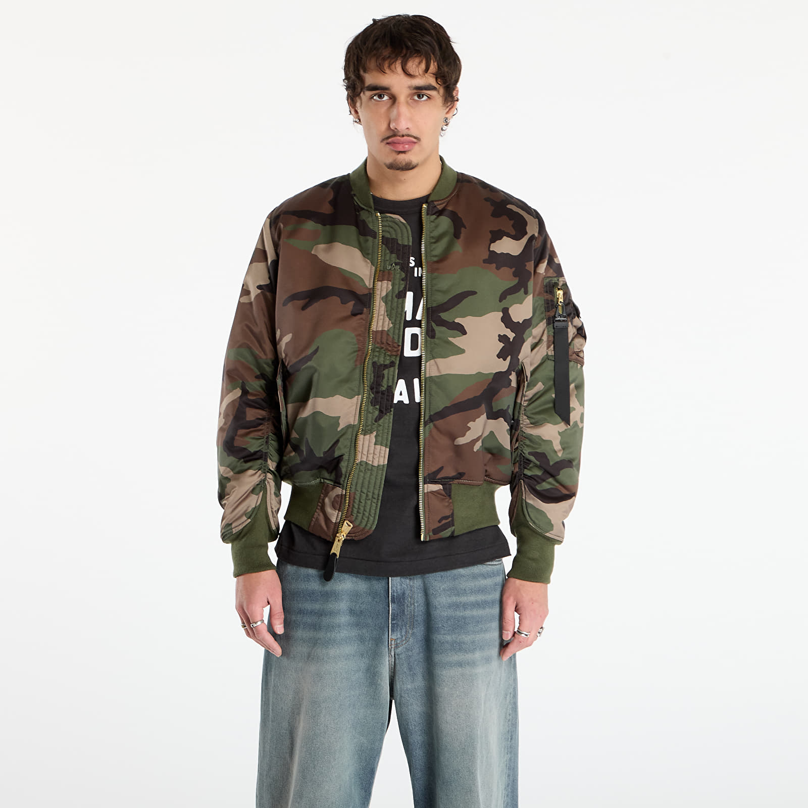Herrenjacken Alpha Industries MA-1 Base Flight Jacket Camo Wdl Camo 65