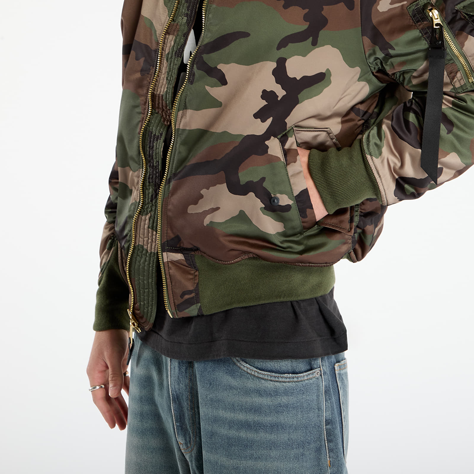 Herrenjacken Alpha Industries MA-1 Base Flight Jacket Camo Wdl Camo 65