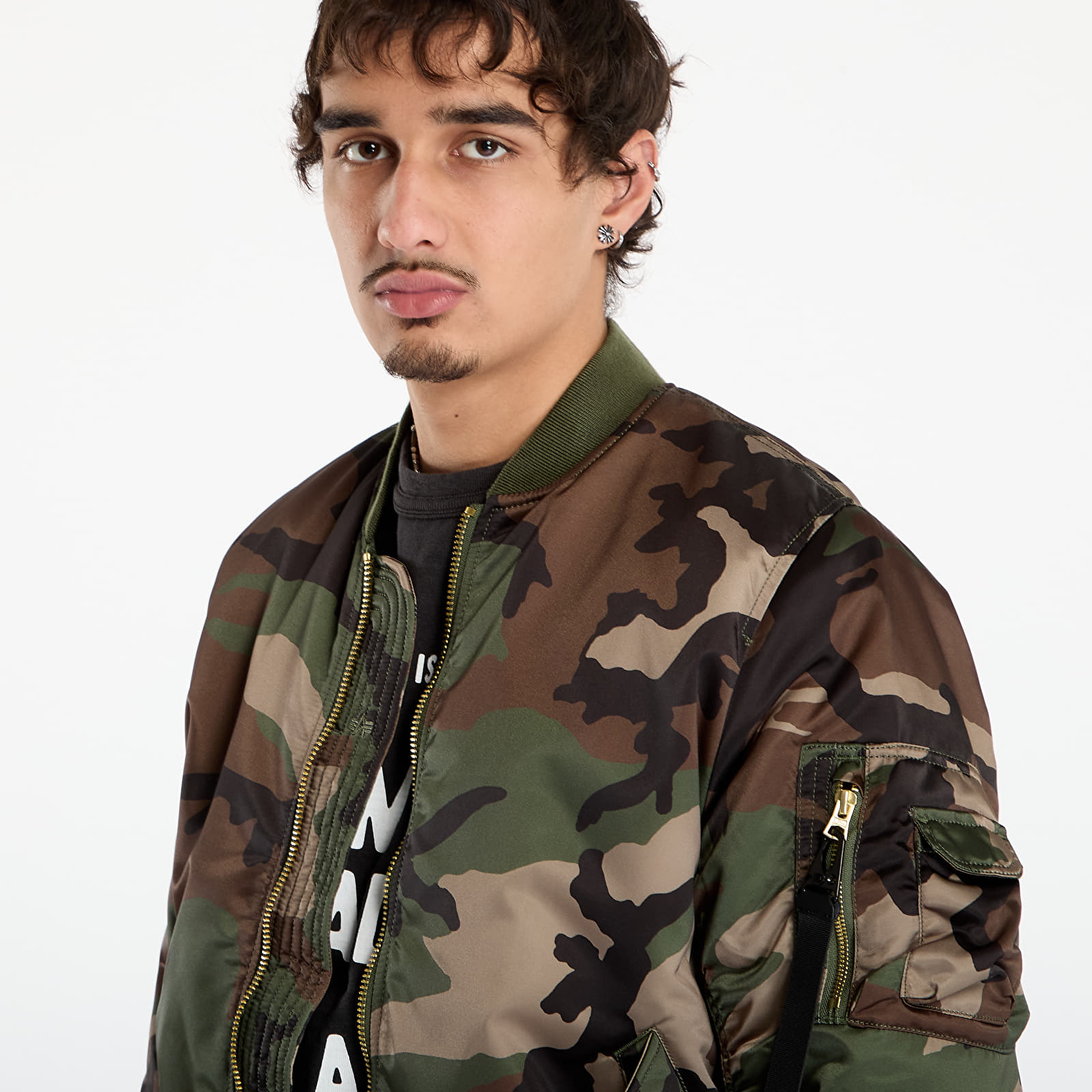 Herrenjacken Alpha Industries MA-1 Base Flight Jacket Camo Wdl Camo 65
