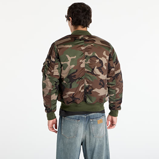 Alpha Industries MA-1 Base Flight Jacket Camo Wdl Camo 65 | Footshop