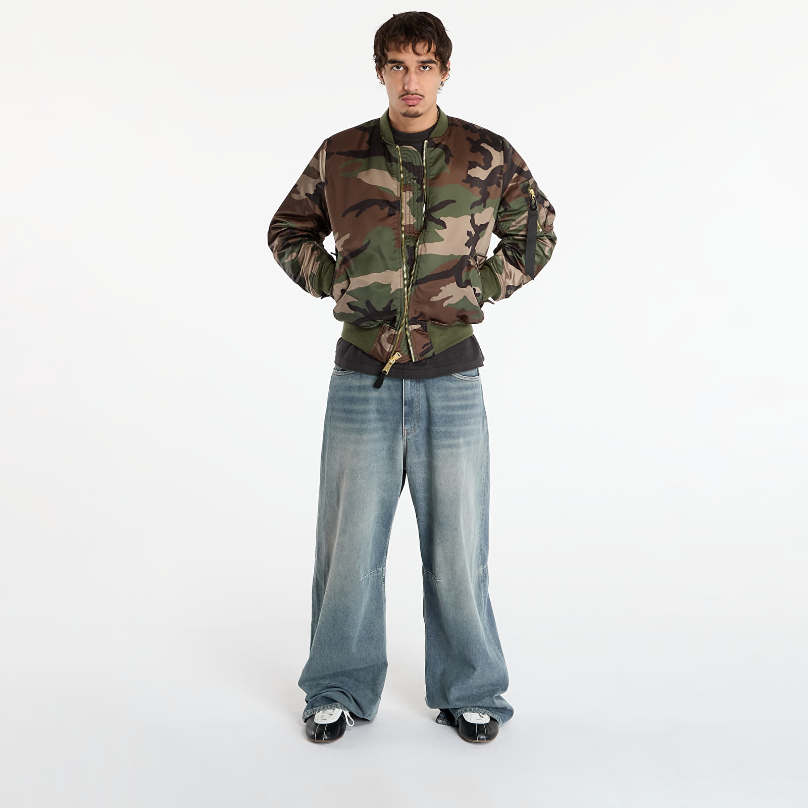 Herrenjacken Alpha Industries MA-1 Base Flight Jacket Camo Wdl Camo 65