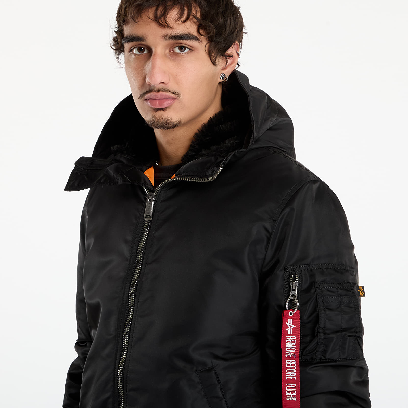 Men's jackets Alpha Industries MA-1 Hooded Black
