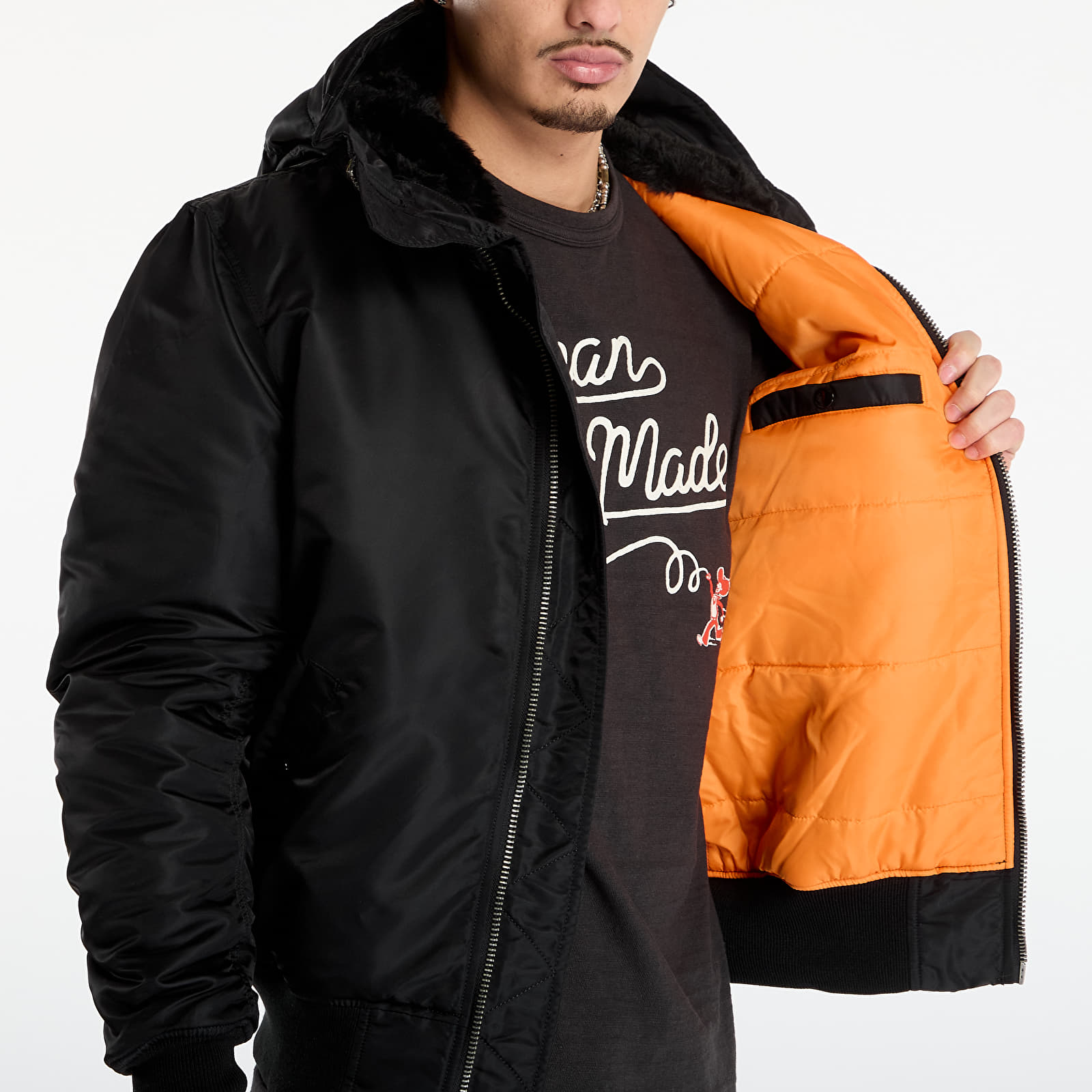 Men's jackets Alpha Industries MA-1 Hooded Black