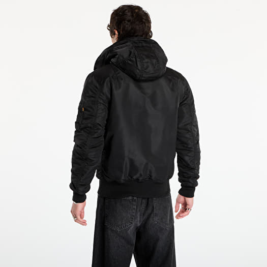 FCRB ALPHA HOODED MA-1 BLACK S サイズ Alpha Industries Pull-Over Hooded MA-1 (Black) - Commonwealth