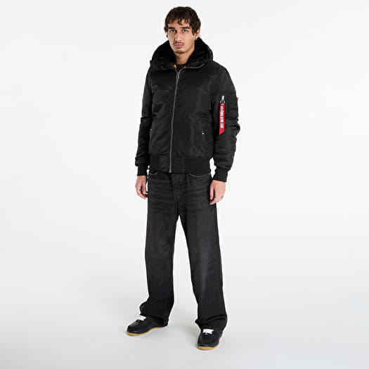 Alpha Industries MA-1 Hooded Black | Footshop