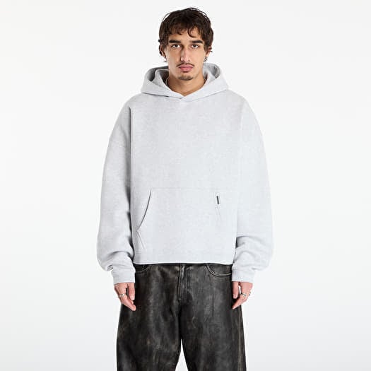 REPRESENT Initial Boxy Oversized Hoodie UNISEX Ice Grey Marl