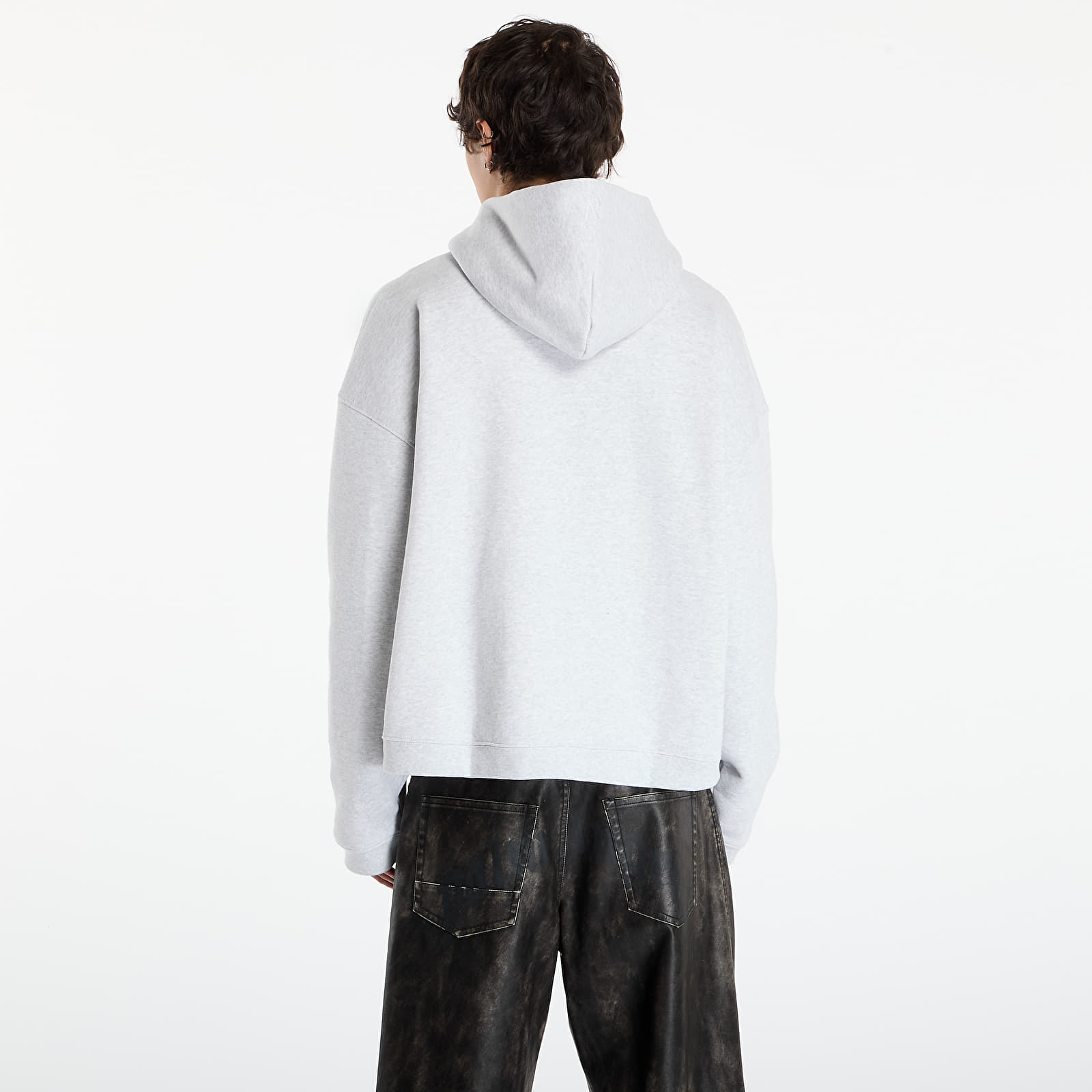 Hoodies voor heren REPRESENT Initial Boxy Oversized Hoodie UNISEX Ice Grey Marl