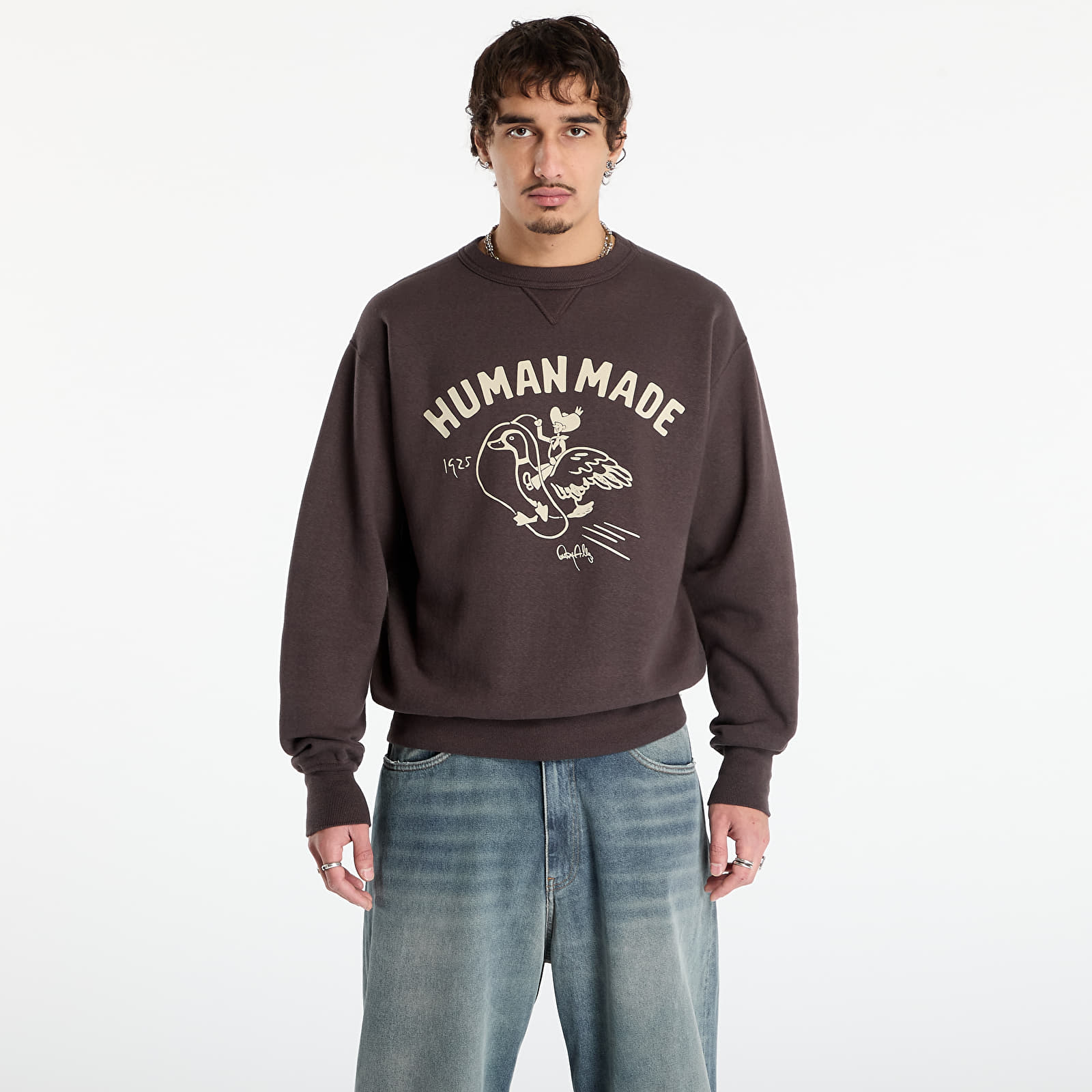 Muške dukserice HUMAN MADE Tsuriami Sweatshirt 2 Charcoal