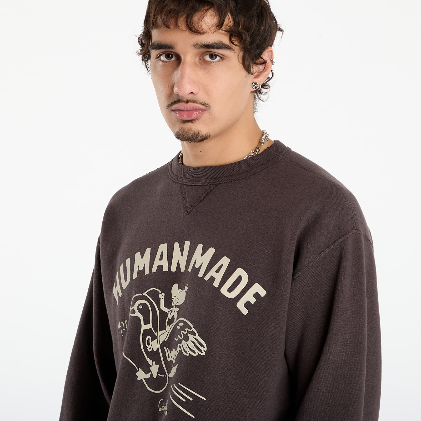 Muške dukserice HUMAN MADE Tsuriami Sweatshirt 2 Charcoal