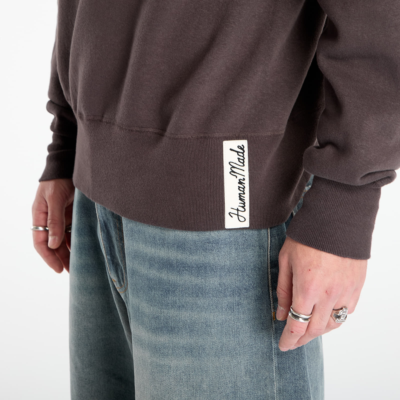 Muške dukserice HUMAN MADE Tsuriami Sweatshirt 2 Charcoal