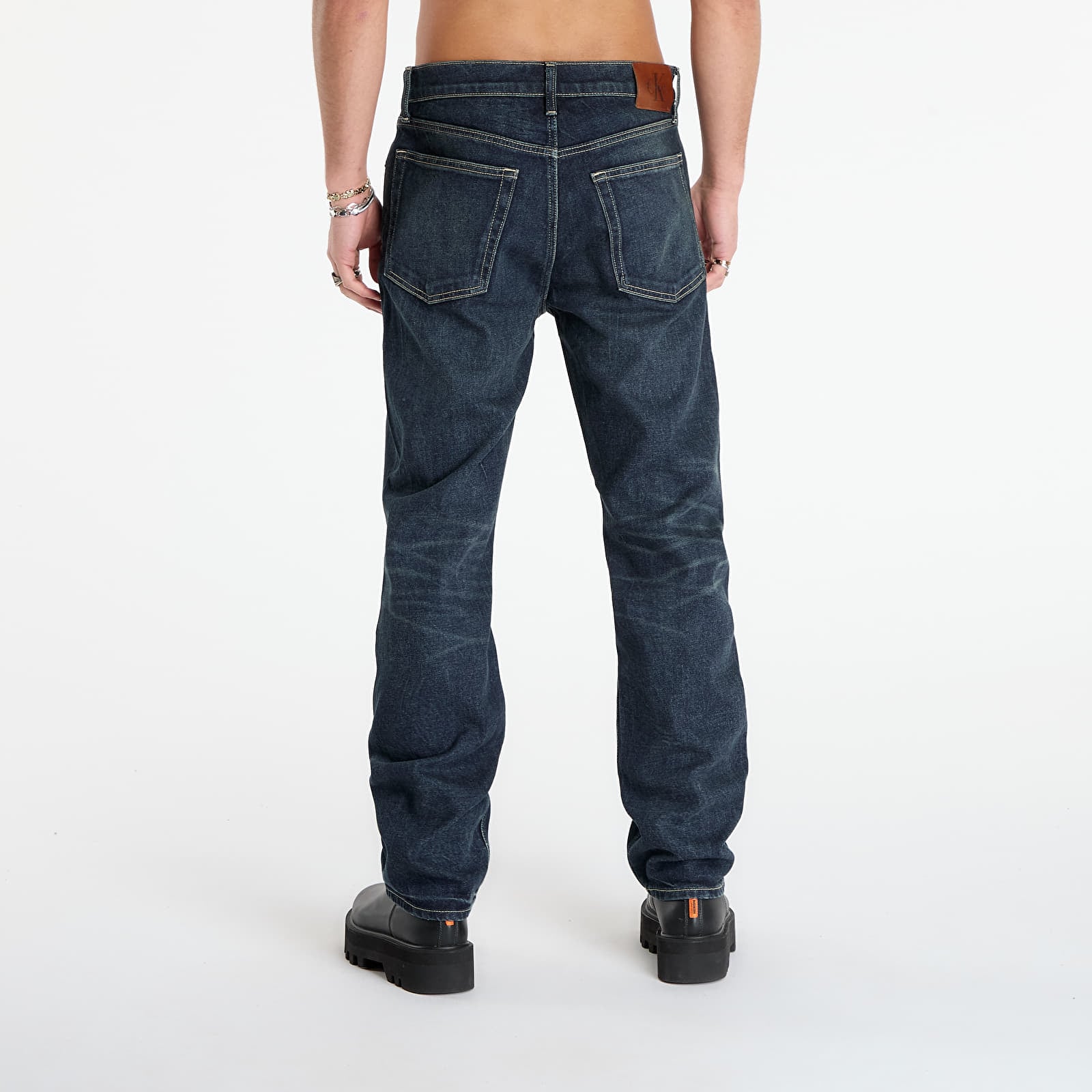 Jeans för män Calvin Klein Jeans Standart Straight Gilded Jeans Blue