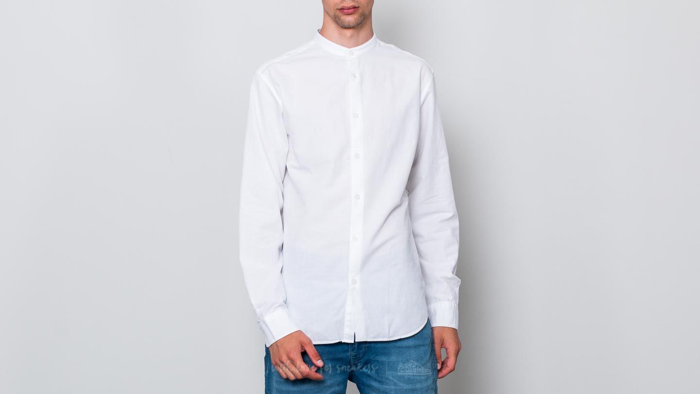 Chemises SELECTED One Summer Longsleeve Shirt Bright White