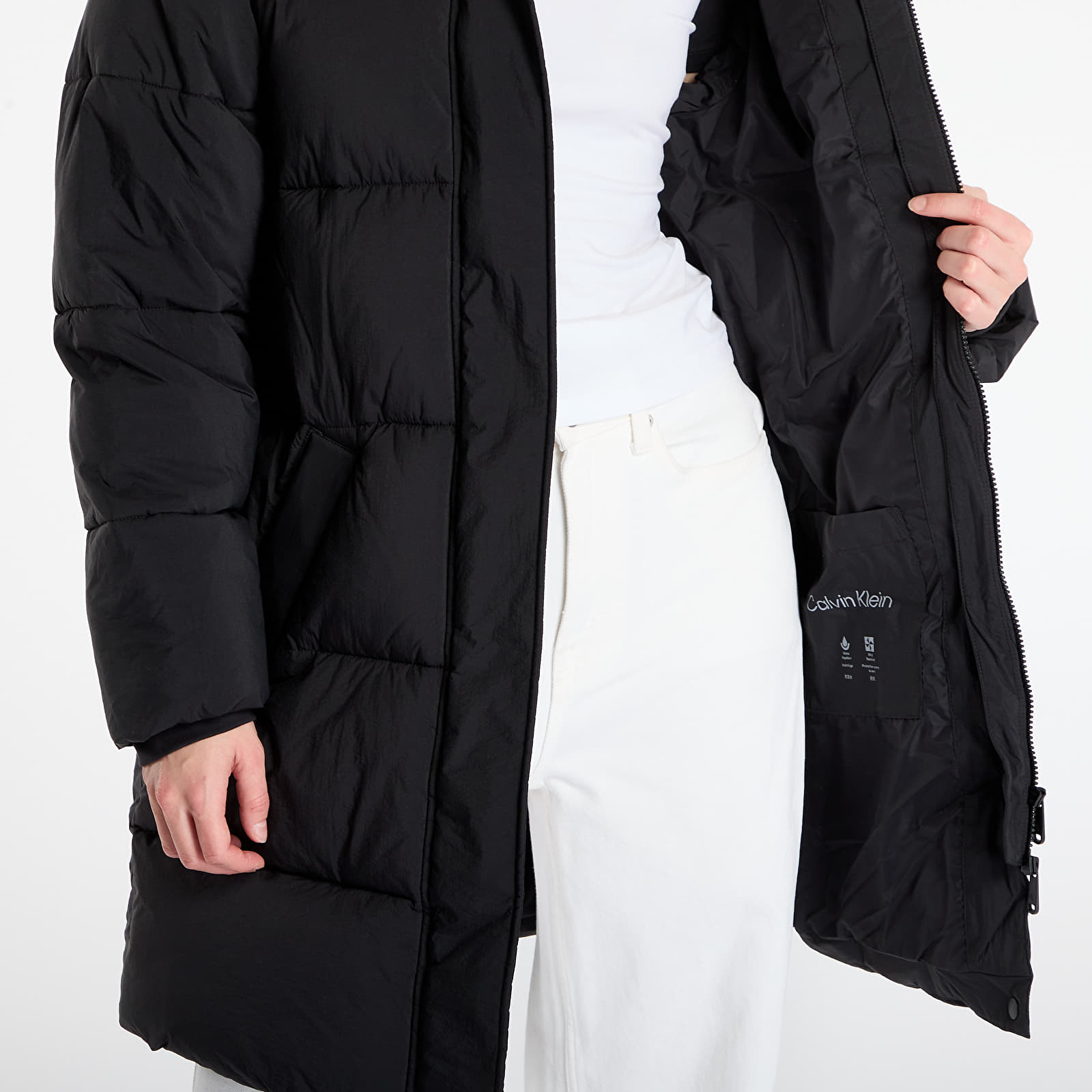Abrigos Calvin Klein Jeans Belted Midweight Coat Black