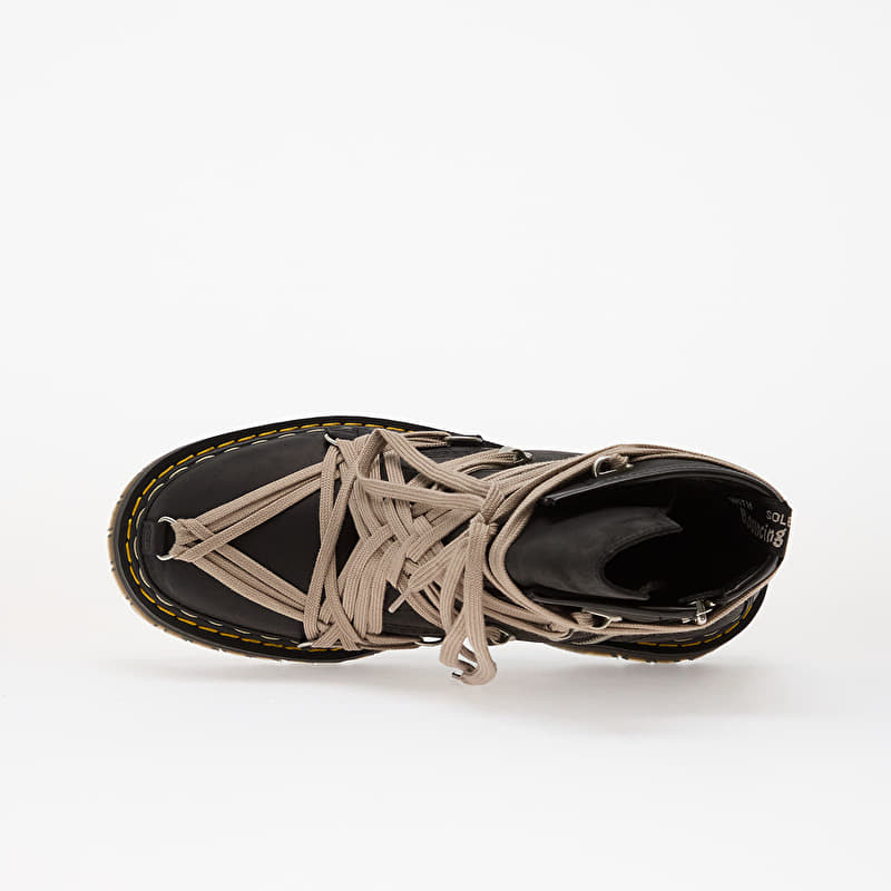 Rick Owens x Dr. Martens Leather Boots - 1460 Quad Sole Megalace