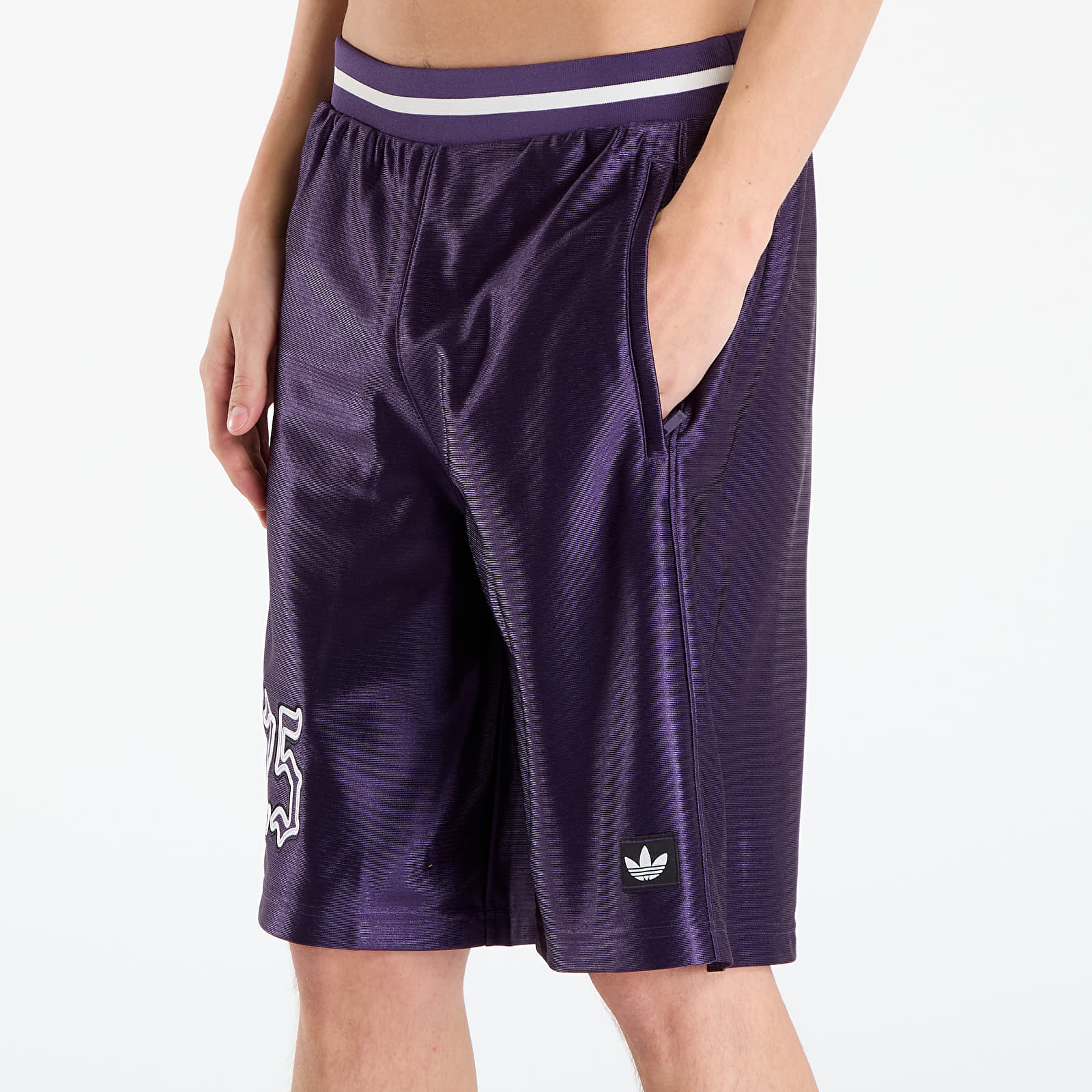 Vīriešu šorti adidas Number Graphic Short Aurora Plum