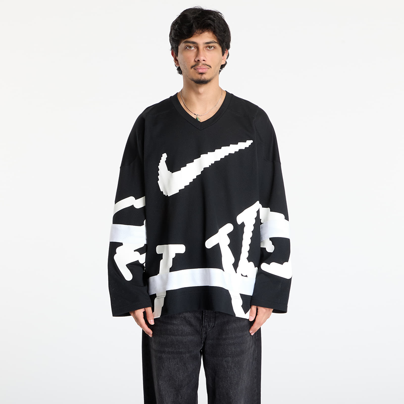 Джърси Nike Sportswear Club Men's Hockey Jersey Black/ White/ White M