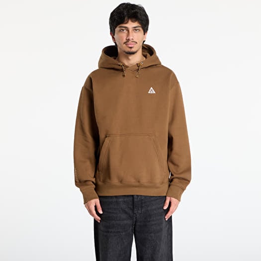 Mikina Nike ACG "Tuff Fleece" Pullover Hoodie Mosswood Brown/ Lt Khaki/ Summit White