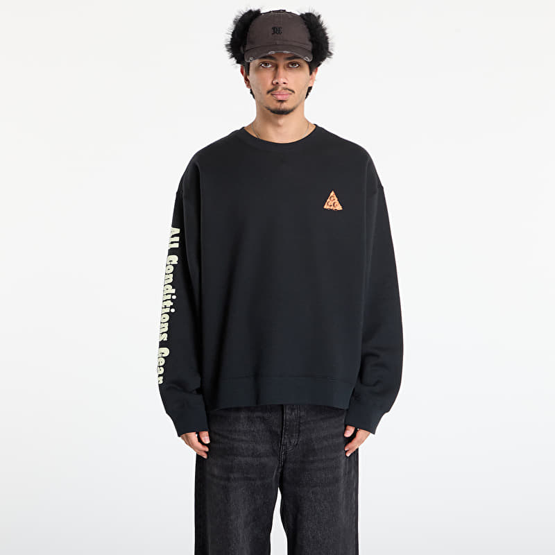 Mikina Nike ACG "Tuff Fleece" Crew-Neck Black
