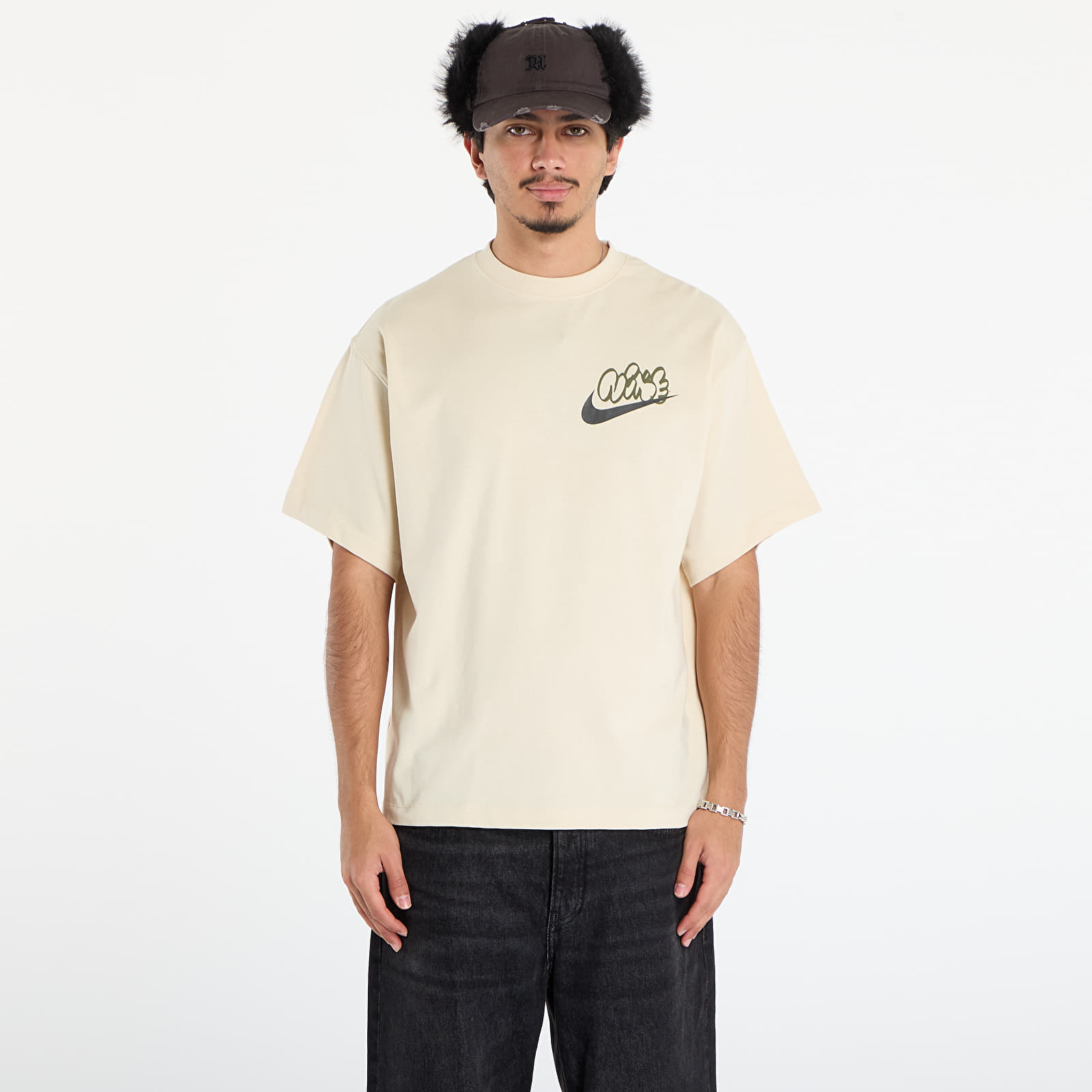 Majice T-shirt Nike Solo Swoosh Men's T-Shirt Lt Khaki