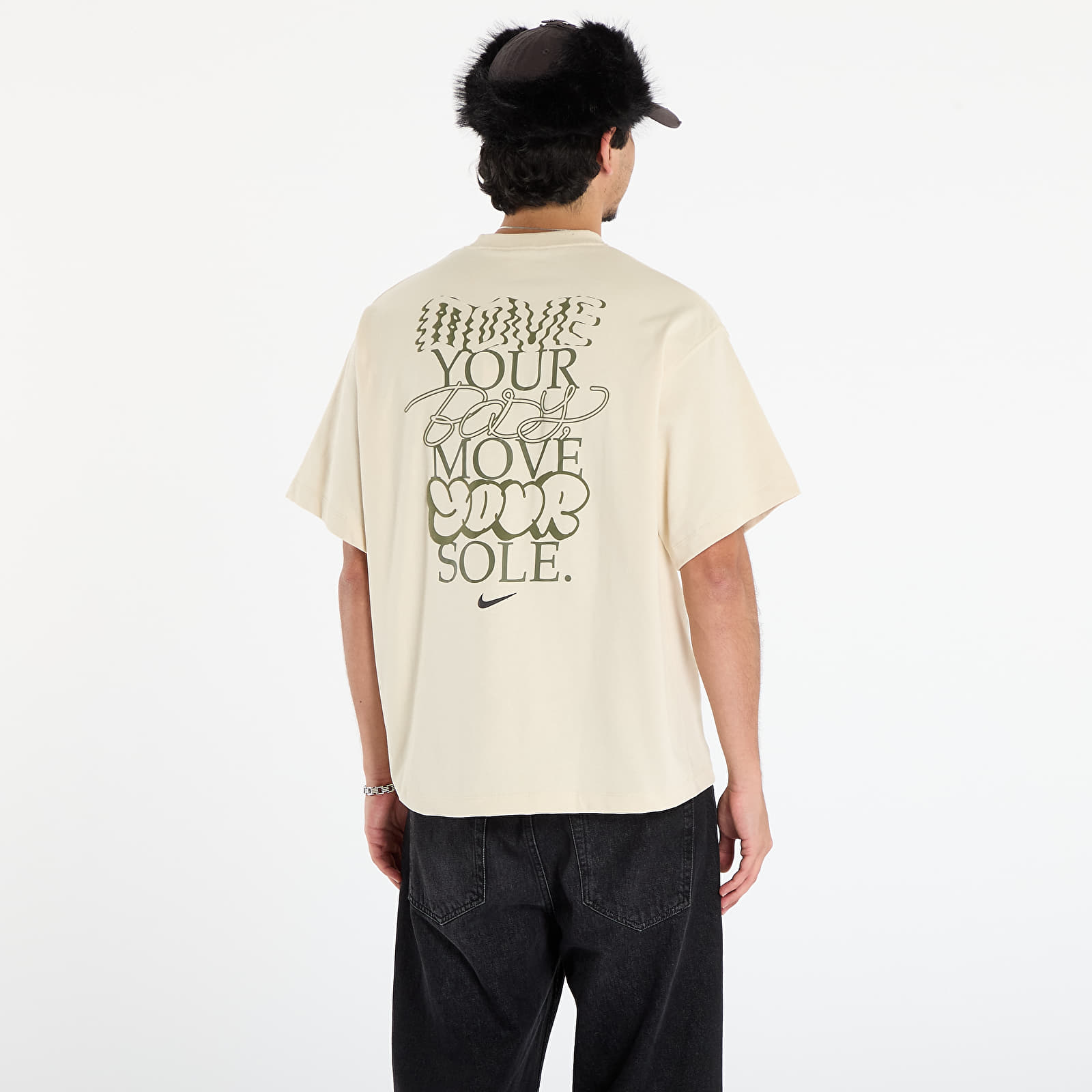 Majice T-shirt Nike Solo Swoosh Men's T-Shirt Lt Khaki