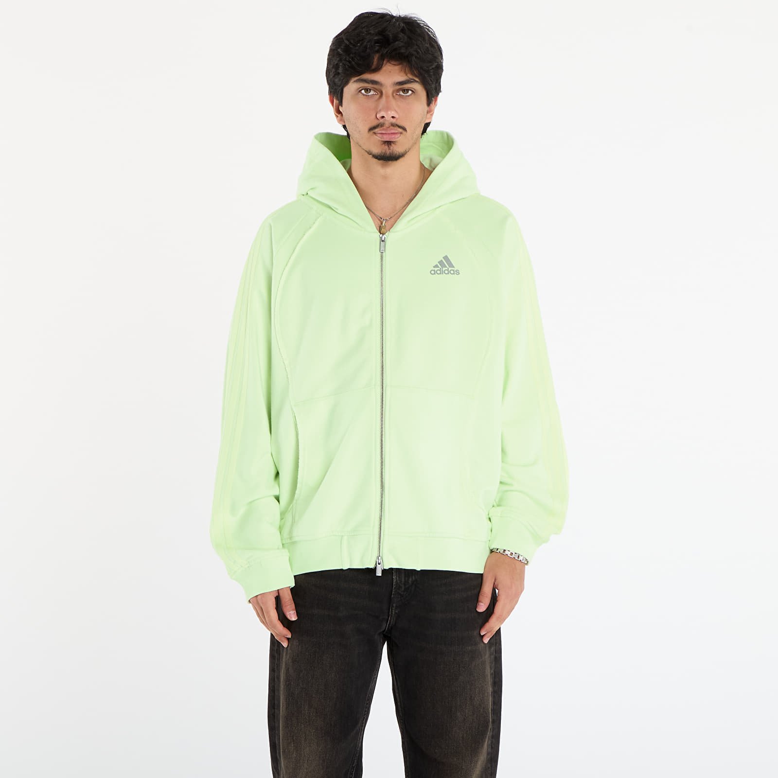 Mikiny adidas Adilenium Season 4 Teamgeist Full-Zip Hoodie Almost Lime