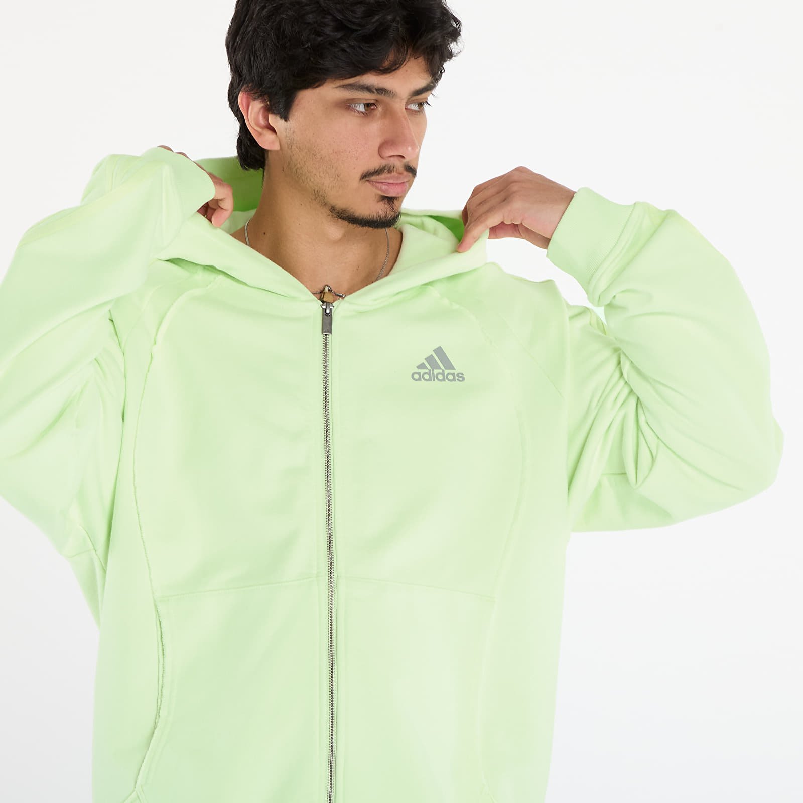 Mikiny adidas Adilenium Season 4 Teamgeist Full-Zip Hoodie Almost Lime