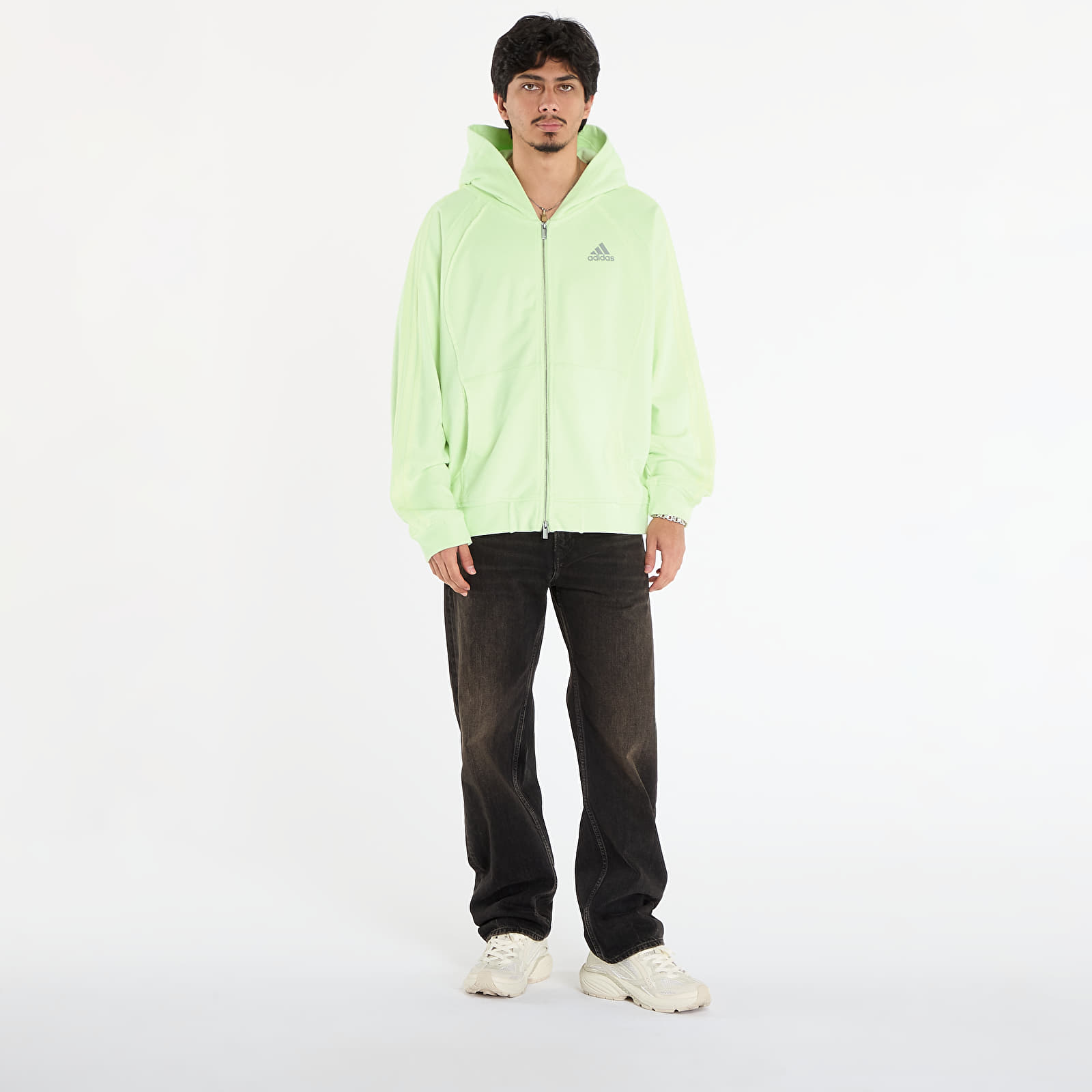 Mikiny adidas Adilenium Season 4 Teamgeist Full-Zip Hoodie Almost Lime