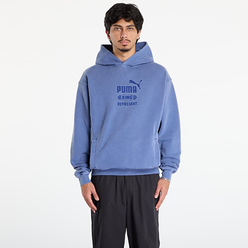 Felpa Puma x REPRESENT Graphic Hoodie Blue Dusk