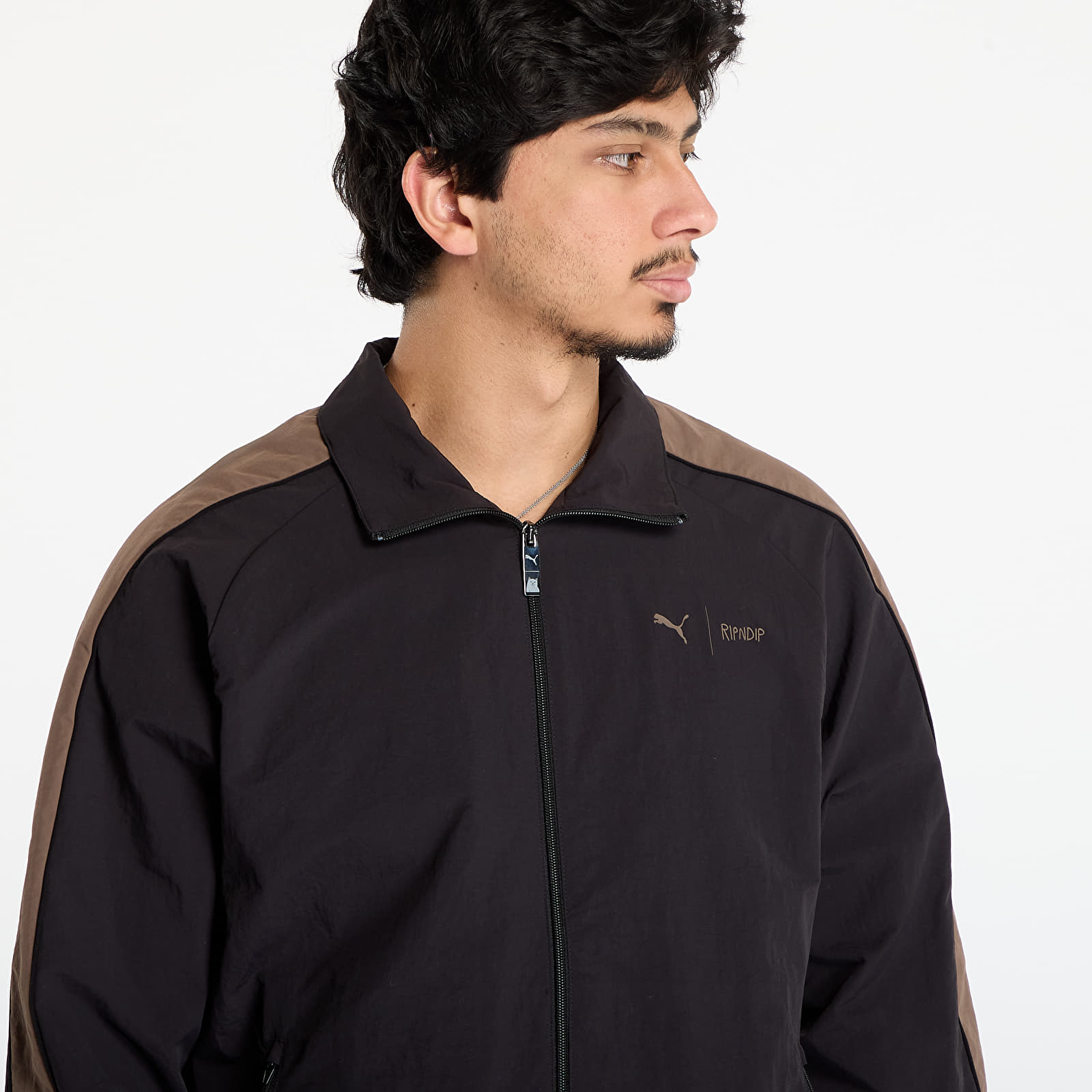 Vīriešu jakas Puma x RIPNDIP T7 Oversized Track Jacket Puma Black