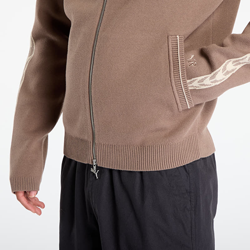 Puma x REPRESENT T7 Knit Jacket Pine Bark | Footshop