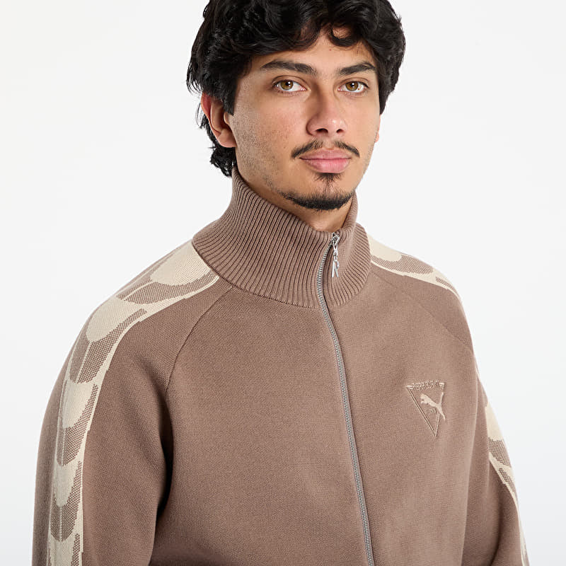 Puma x REPRESENT T7 Knit Jacket Pine Bark | Footshop