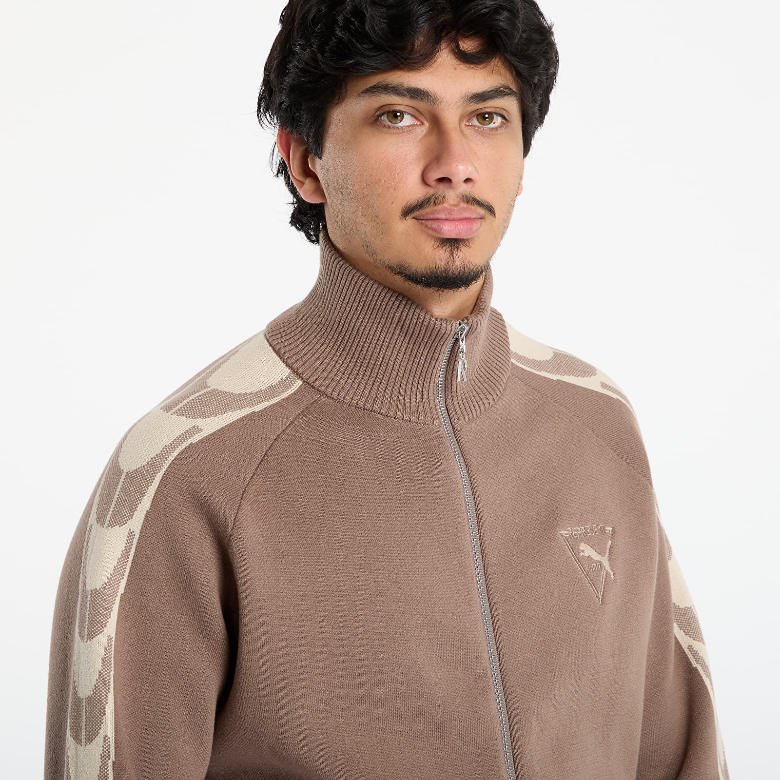 Men's jackets Puma x REPRESENT T7 Knit Jacket Pine Bark