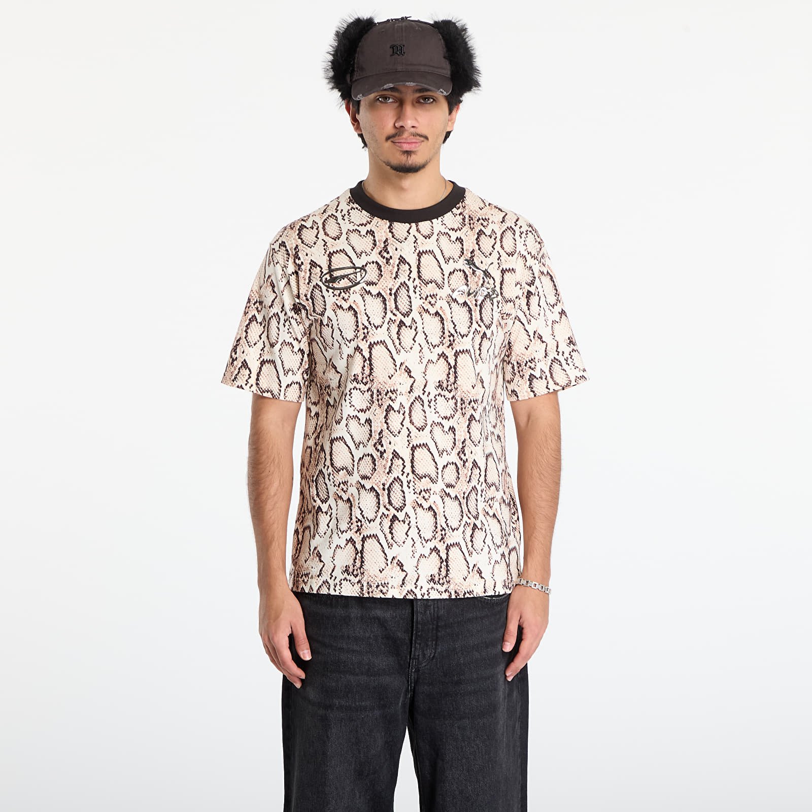 Men's T-shirts Puma x A$AP ROCKY Snakeskin Tee Frosted Ivory AOP