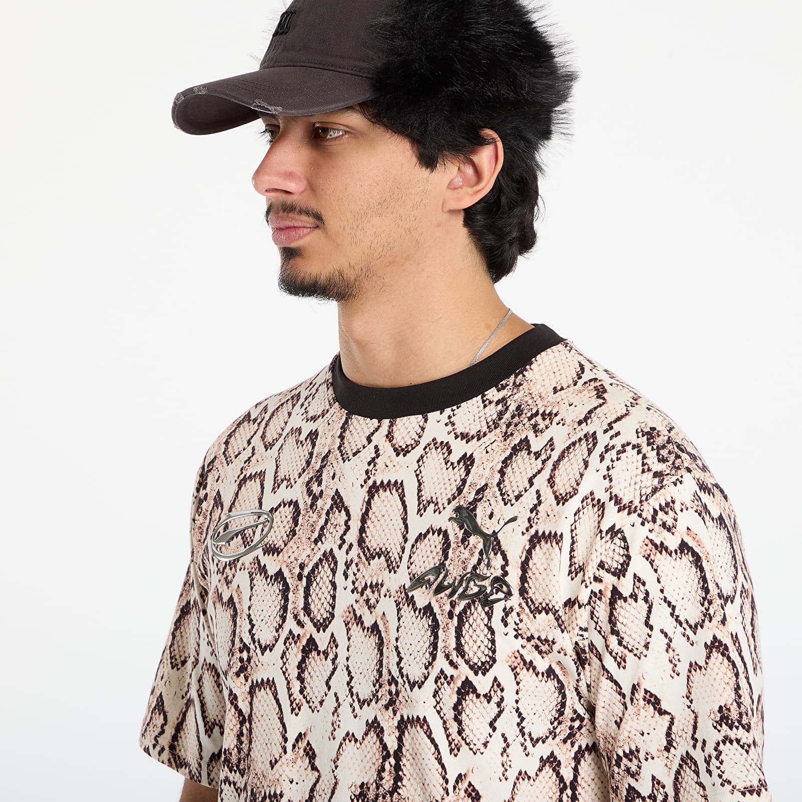 Men's T-shirts Puma x A$AP ROCKY Snakeskin Tee Frosted Ivory AOP