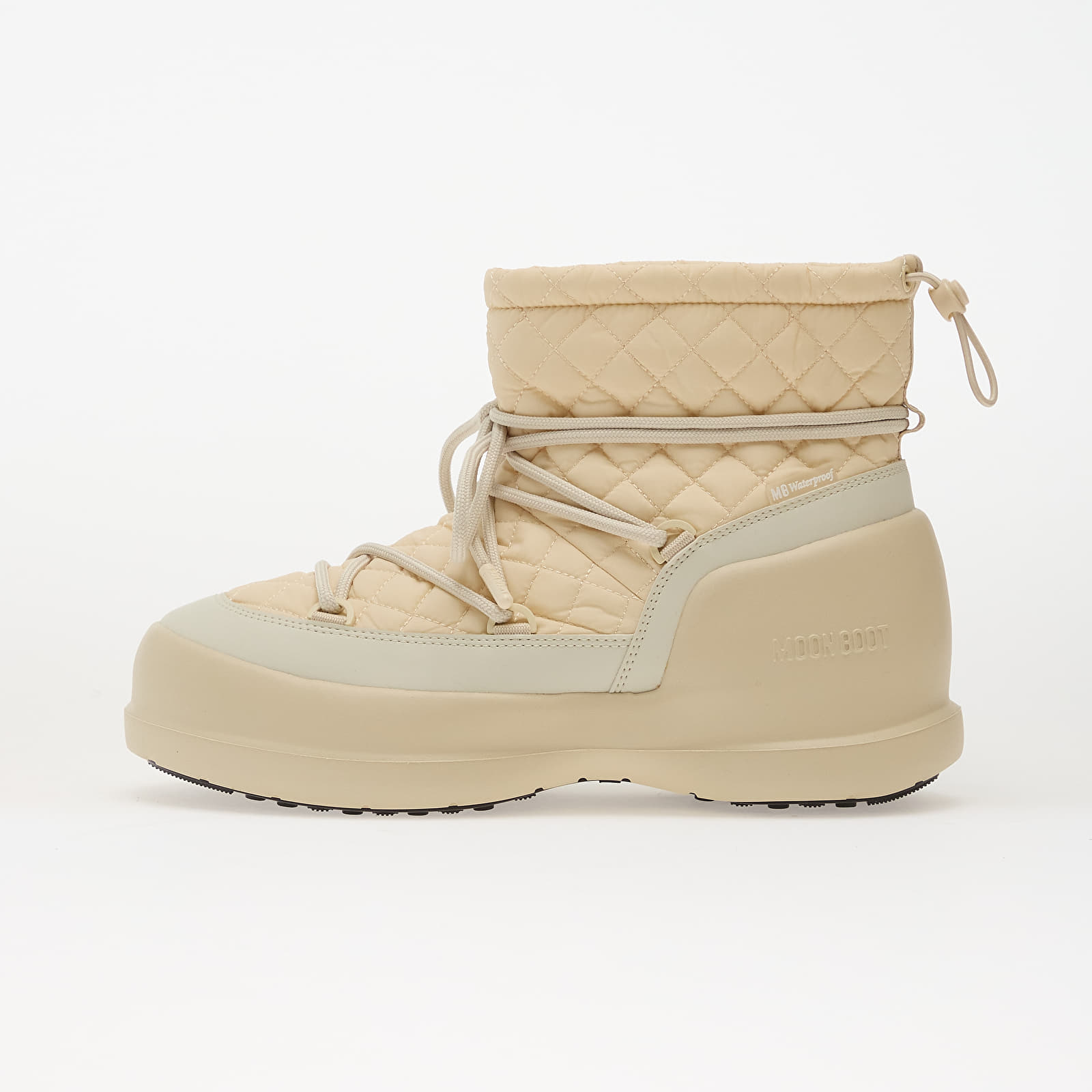 Meeste kingad Moon Boot Mezzaluna Quilted Mid Wp Cream