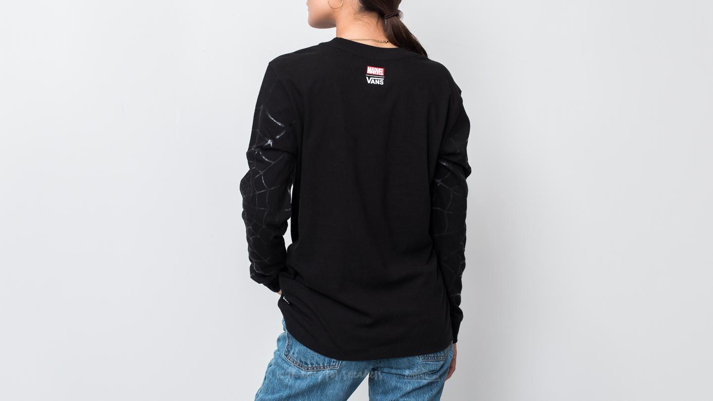 T shirts Vans Spidey Webs Longsleeve Tee Marvel Black Footshop