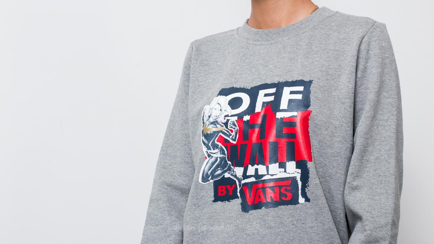 Felpe Vans Captain Marvel Crewneck (Marvel) Grey Heather