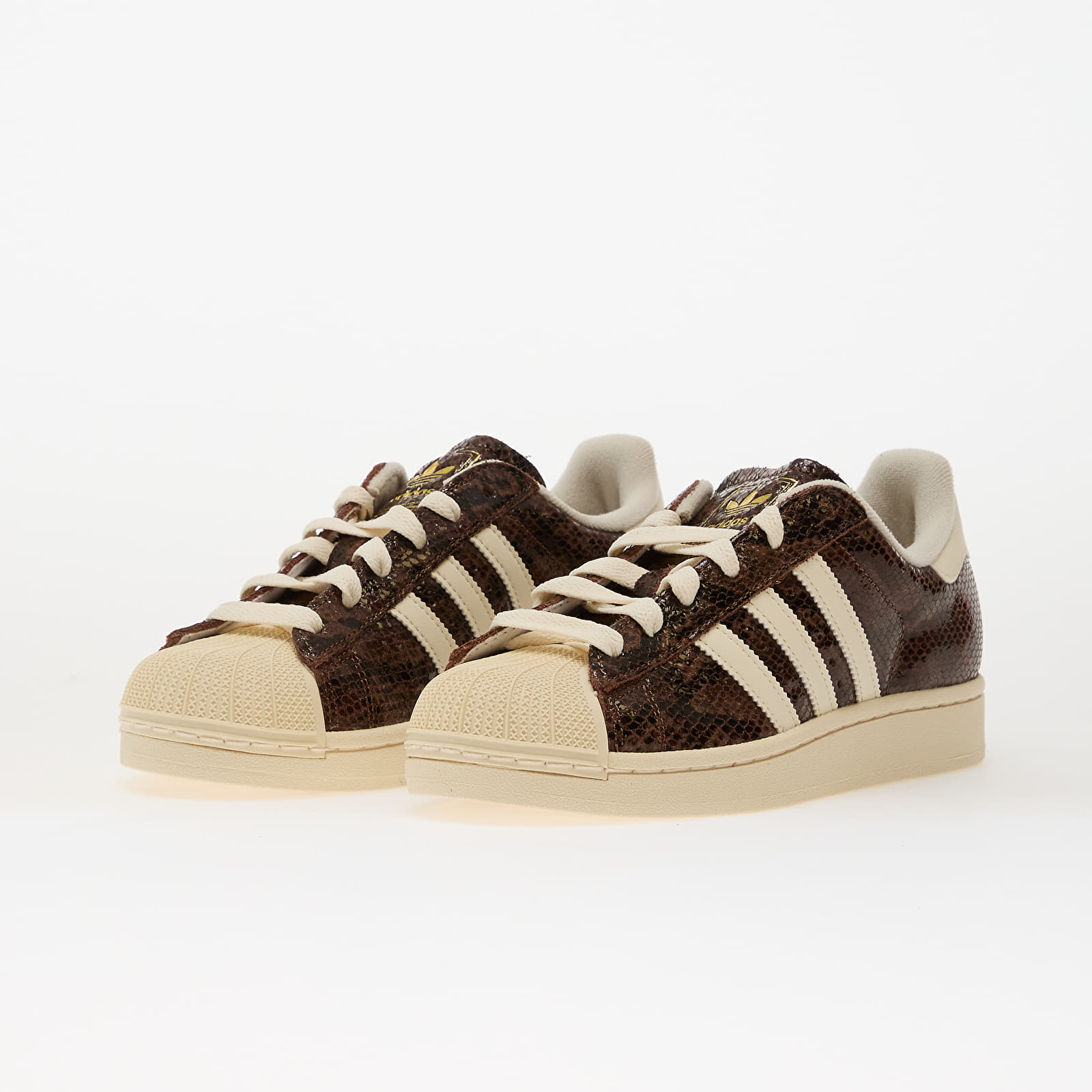 Women's shoes adidas Superstar II W Preloved Brown/ Crew White/ Aluminium