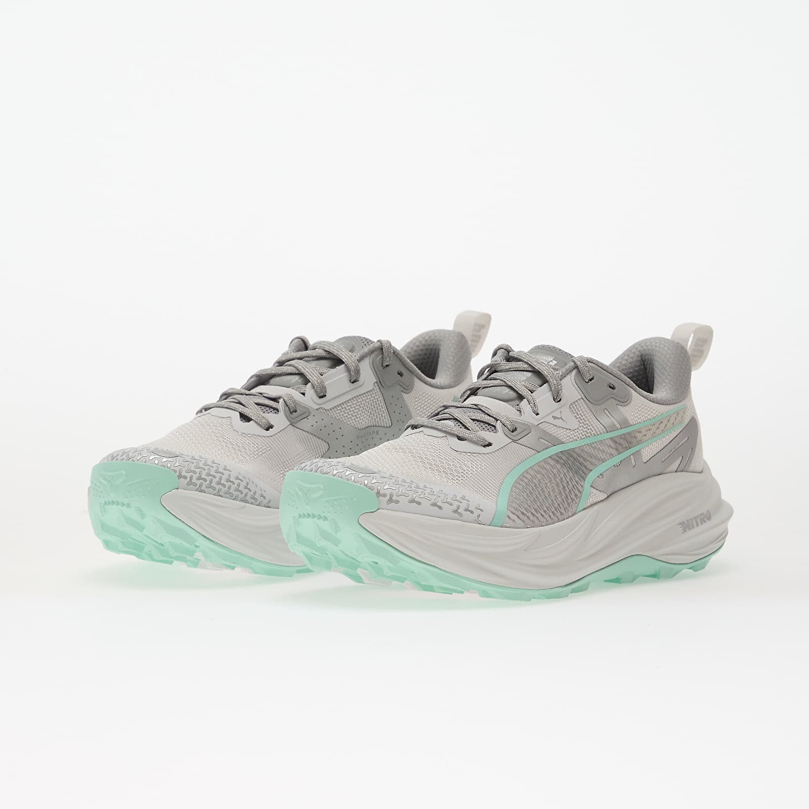 Women's shoes Puma Voyage NITRO 4 Wns Feather Gray-Mint Melt-Puma Silver
