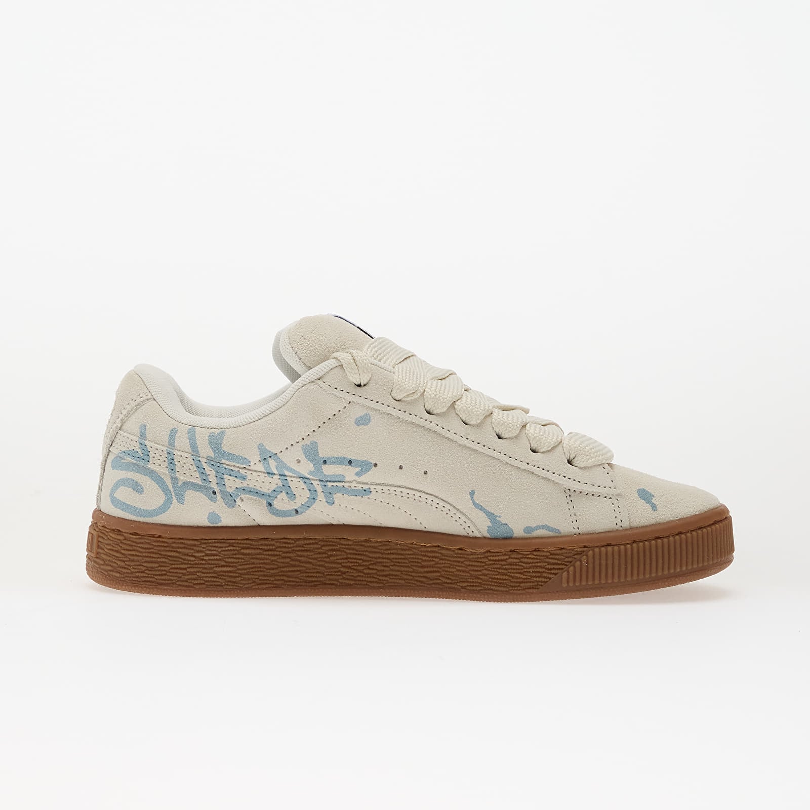 Skor för män Puma Suede XL Splatters Vapor Gray-Gum