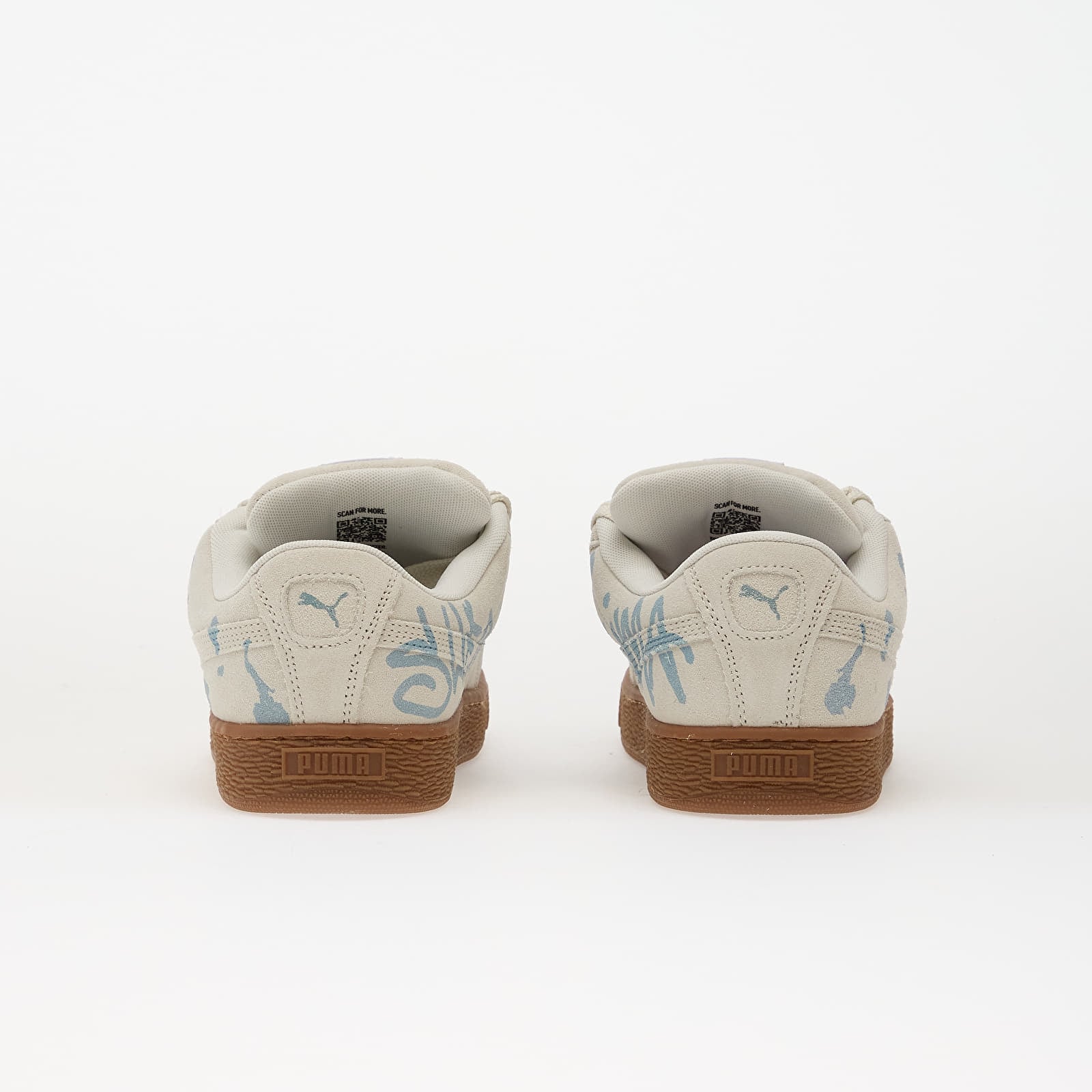 Skor för män Puma Suede XL Splatters Vapor Gray-Gum