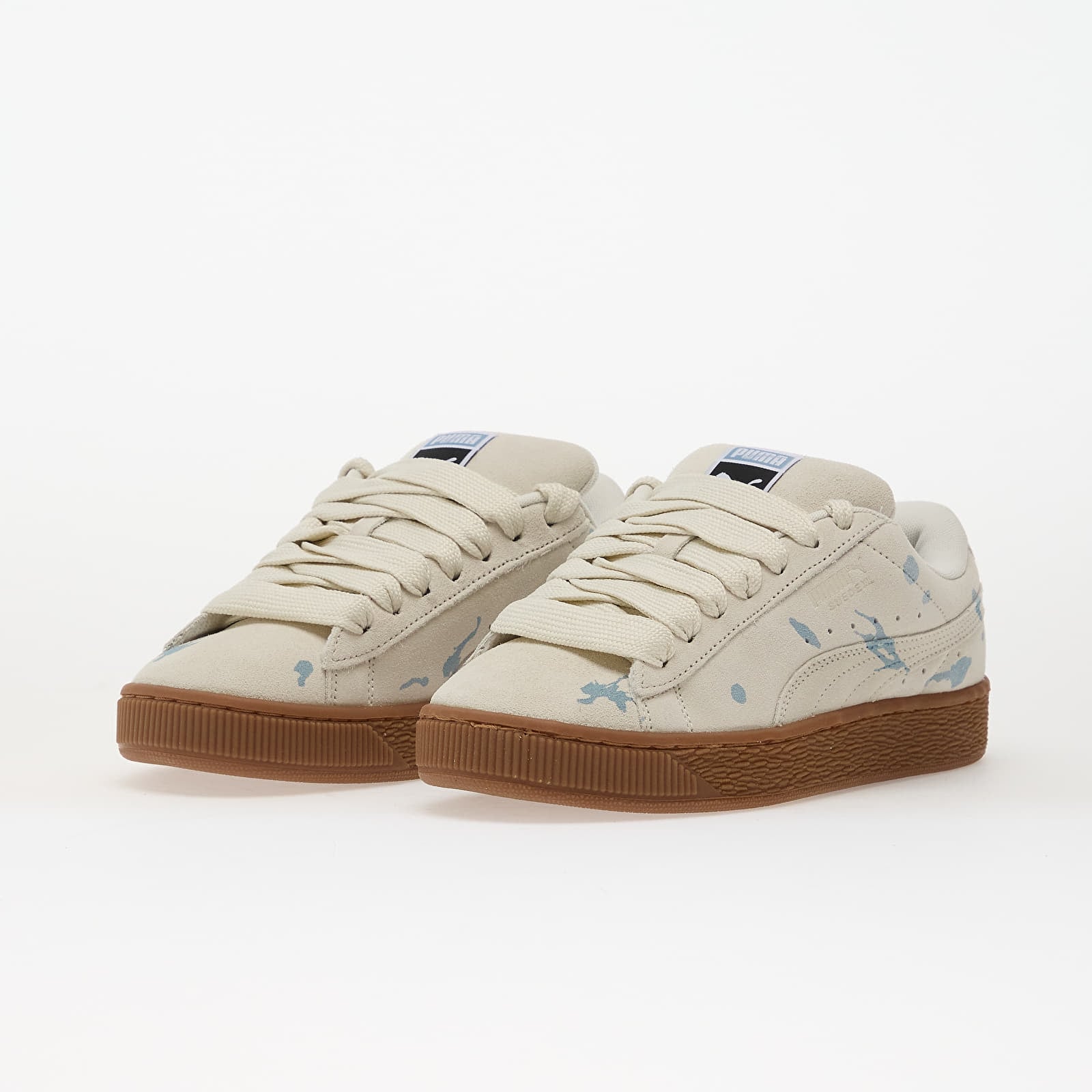 Skor för män Puma Suede XL Splatters Vapor Gray-Gum